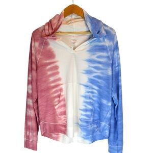 Maurices Lightweight Soft Flowy Tie Dye Pullover Hoodie, Medium NWT
